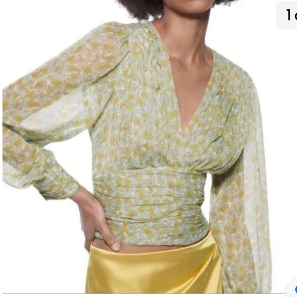 Zara paisley Top  NWT size small 🤩🍀